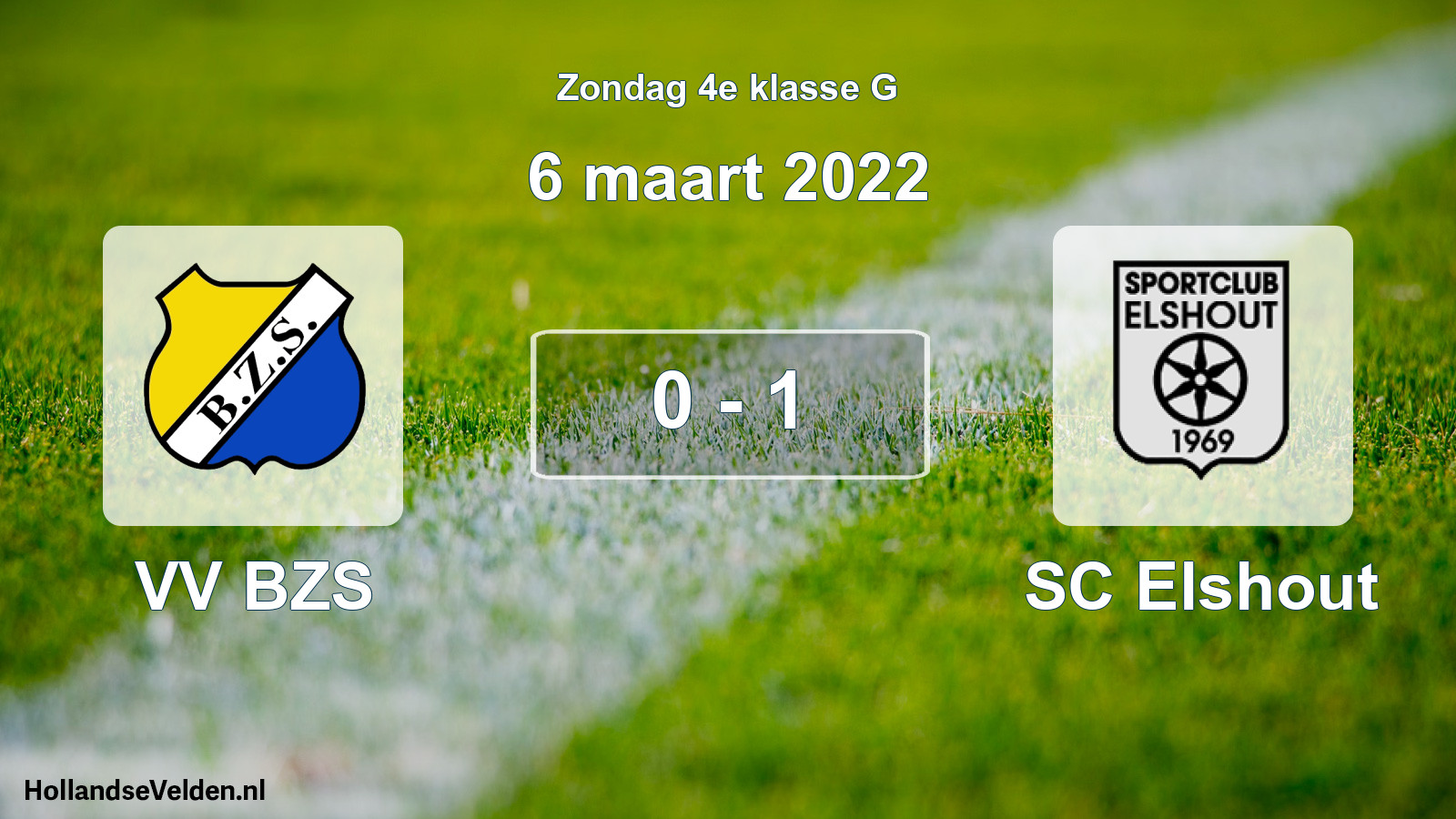 Total number of matches played: VV BZS - SC Elshout 0 - 1 (6 March 2022)