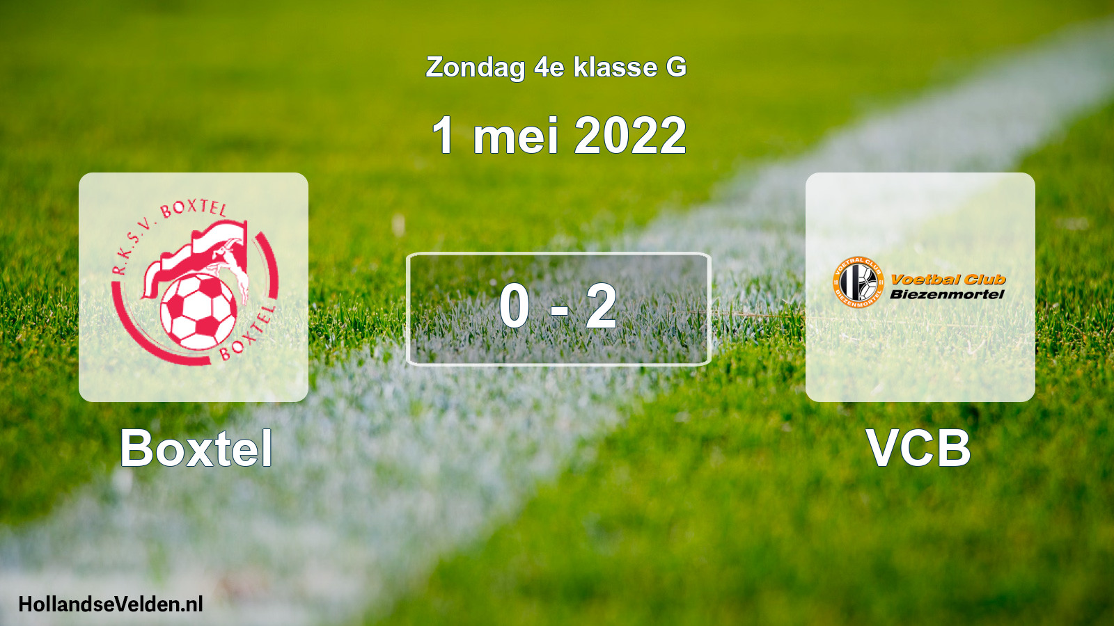 Total number of matches played: Boxtel - VCB 0 - 2 (1 May 2022)