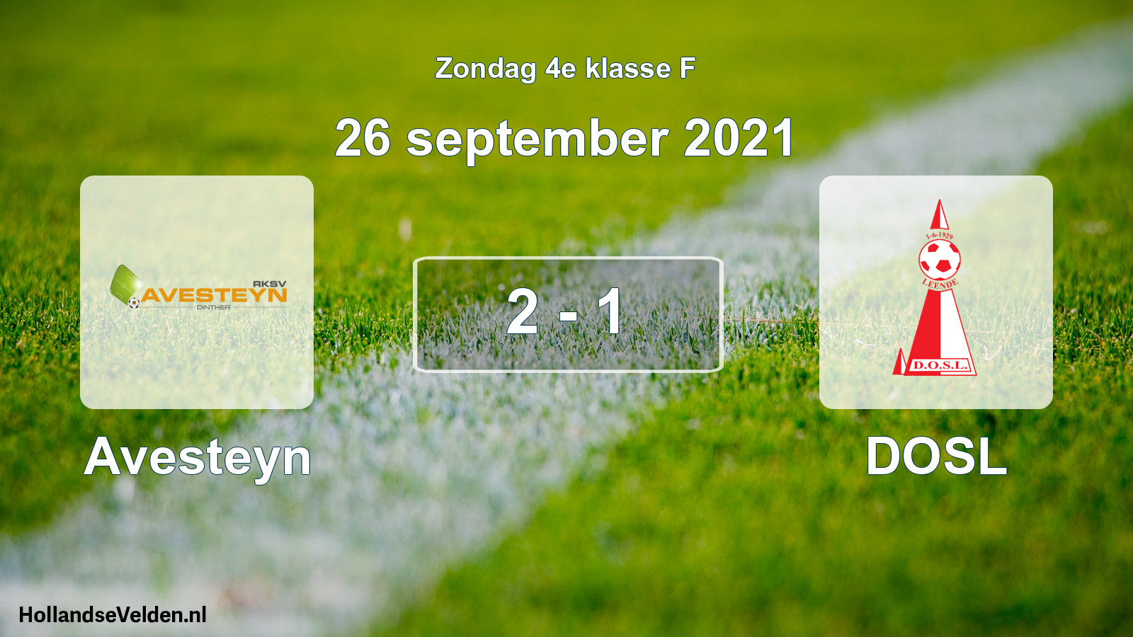 Total number of matches played: Avesteyn - DOSL 2 - 1 (26 September 2021)