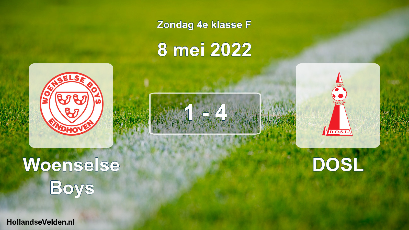 Total number of matches played: Woenselse Boys - DOSL 1 - 4 (8 May 2022)