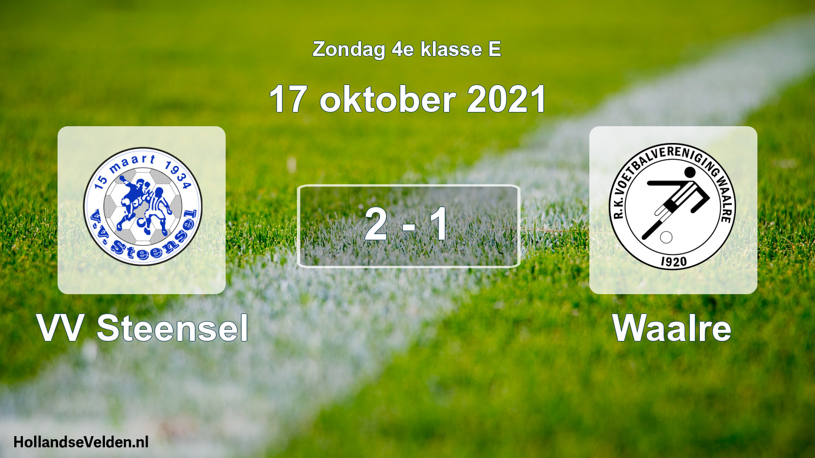 Total number of matches played: VV Steensel - Waalre 2 - 1 (17 October 2021)