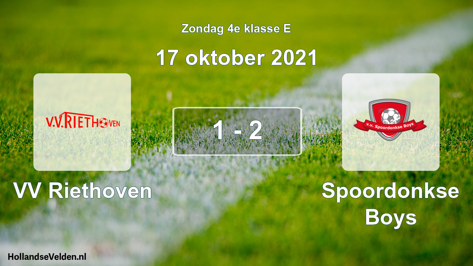 Total number of matches played: VV Riethoven - Spoordonkse Boys 1 - 2 (17 October 2021)