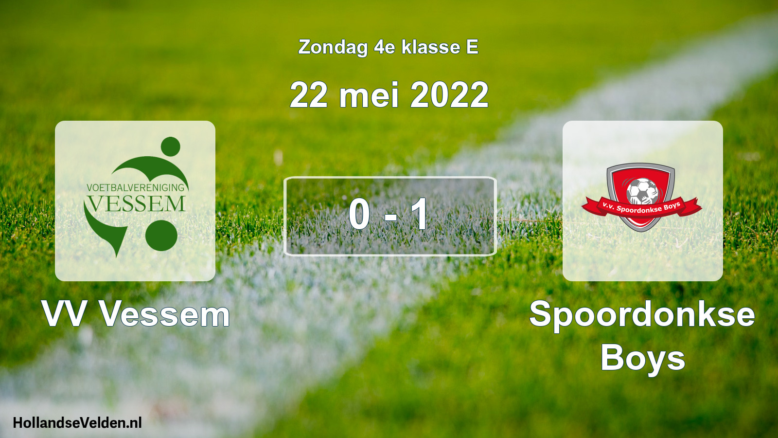 Total number of matches played: VV Vessem - Spoordonkse Boys 0 - 1 (22 May 2022)