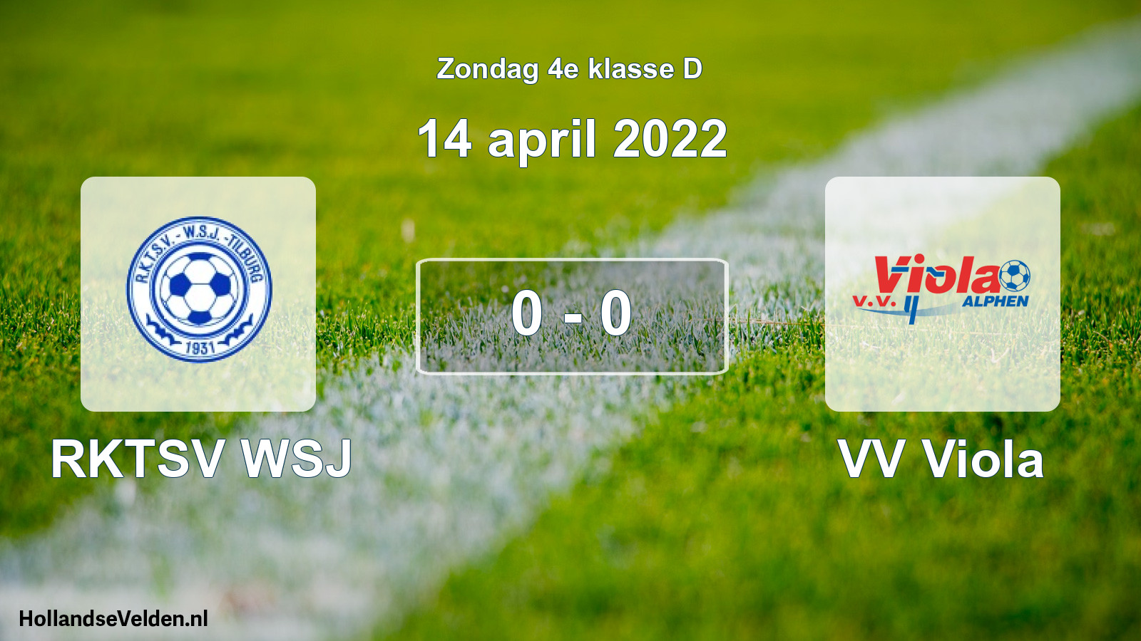 Total number of matches played: RKTSV WSJ - VV Viola 0 - 0 (14 April 2022)