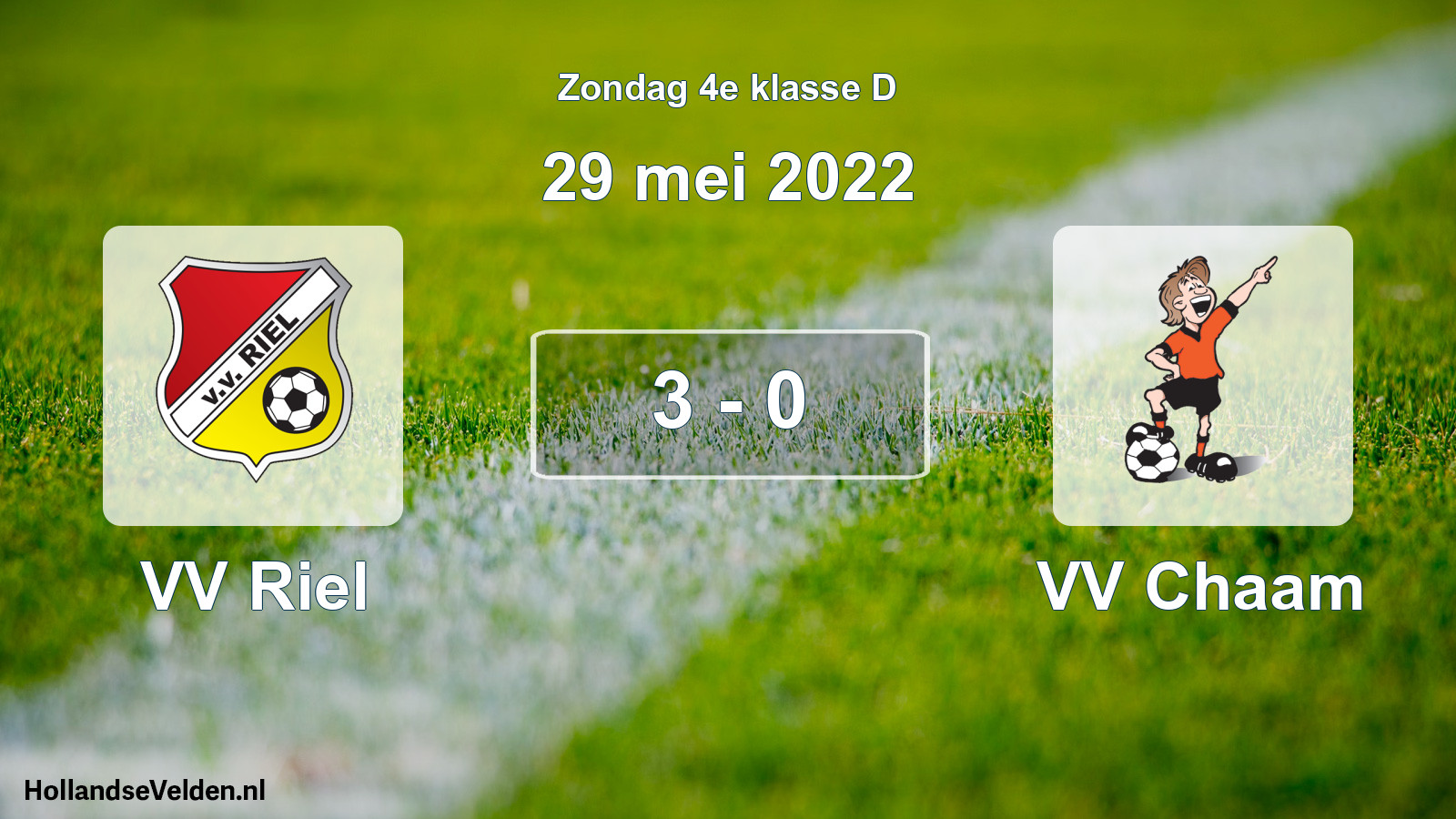 Total number of matches played: VV Riel - VV Chaam 3 - 0 (29 May 2022)