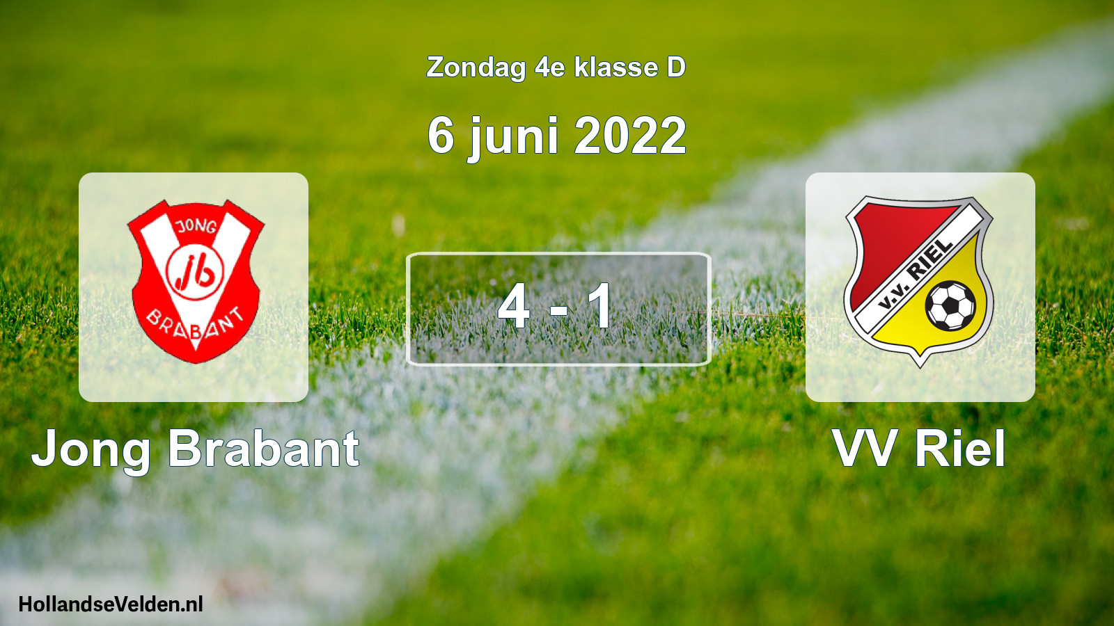 Total number of matches played: Jong Brabant - VV Riel 4 - 1 (6 June 2022)