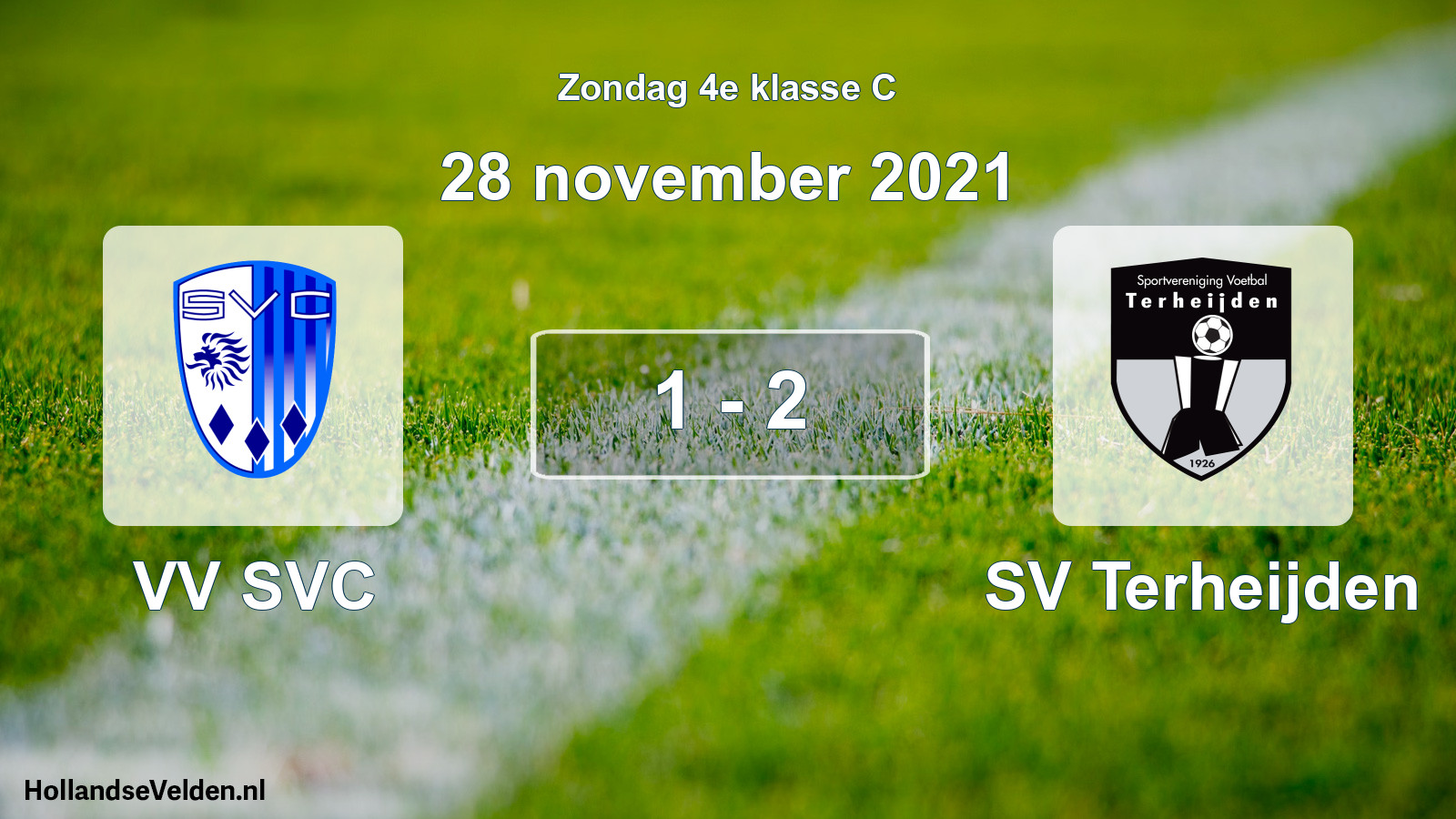 Total number of matches played: VV SVC - SV Terheijden 1 - 2 (28 November 2021)