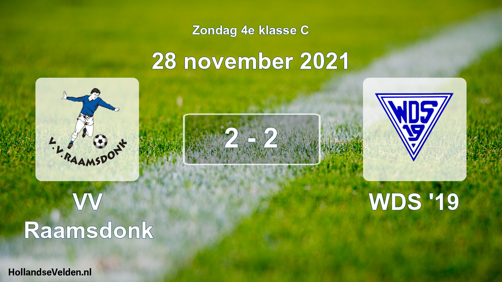 Total number of matches played: VV Raamsdonk - WDS '19 2 - 2 (28 November 2021)
