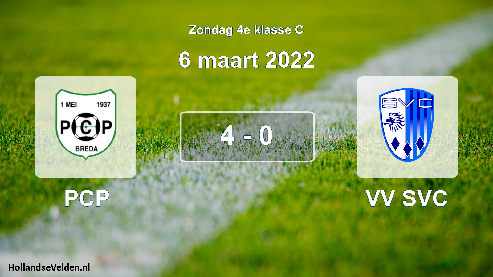 Total number of matches played: PCP - VV SVC 4 - 0 (6 March 2022)