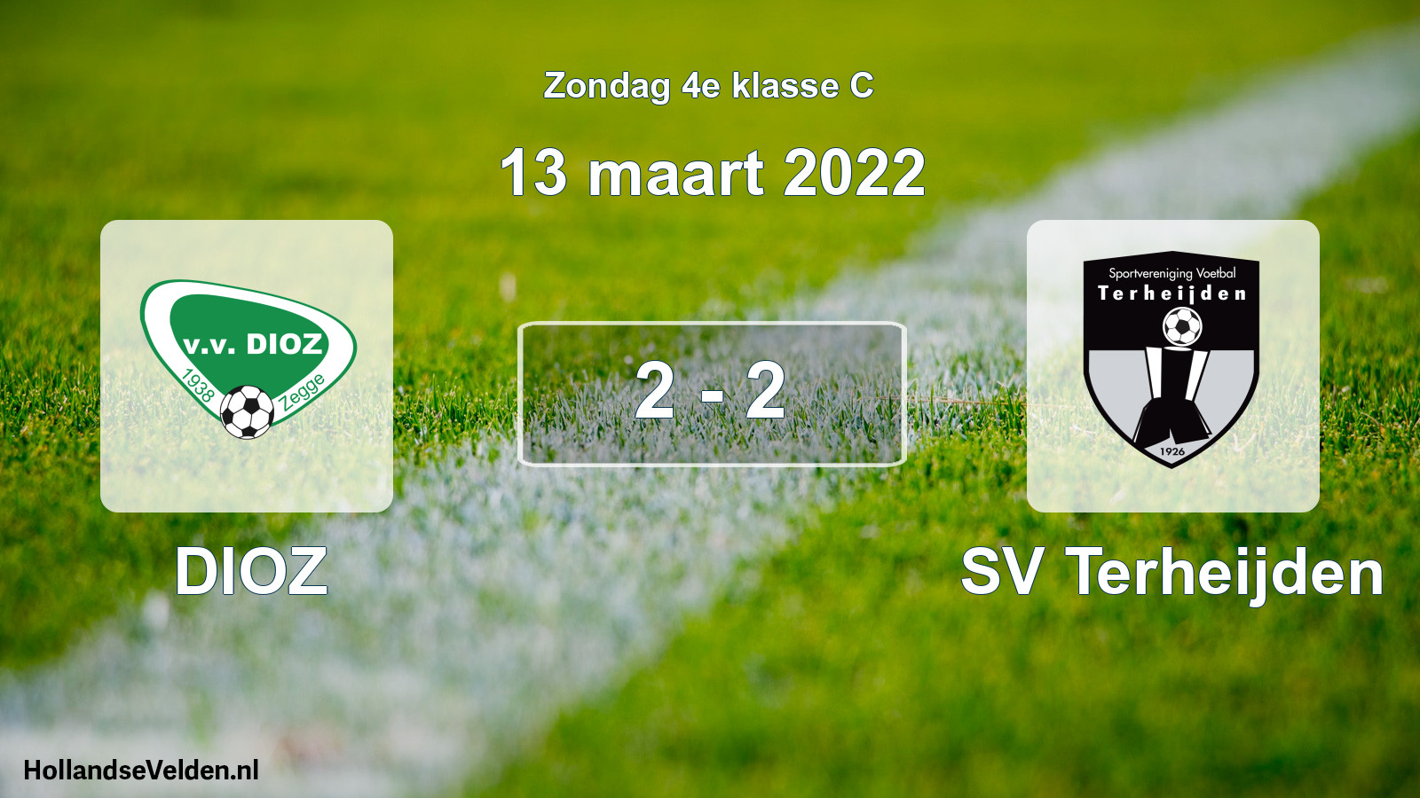 Total number of matches played: DIOZ - SV Terheijden 2 - 2 (13 March 2022)