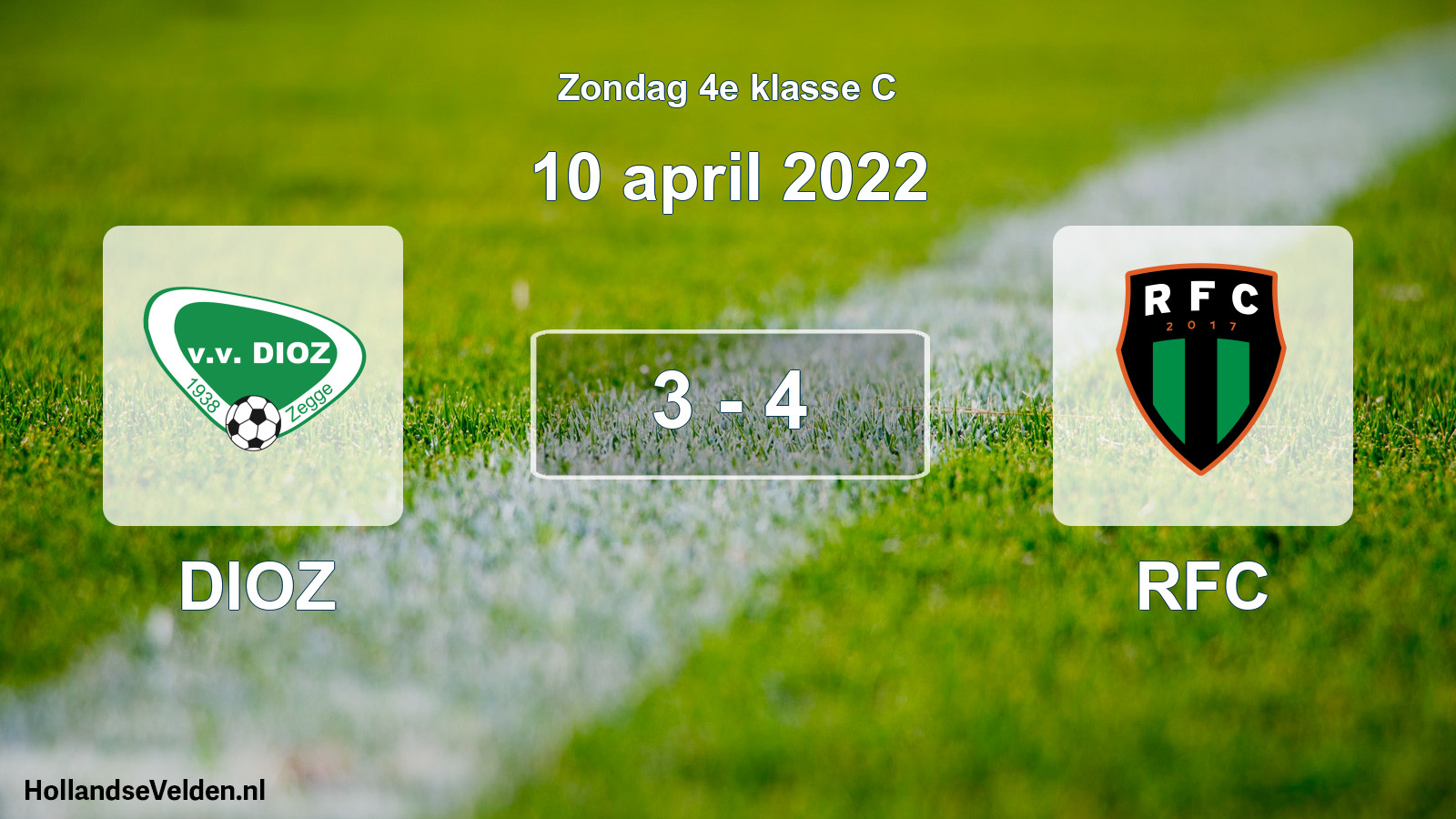 Total number of matches played: DIOZ - RFC 3 - 4 (10 April 2022)