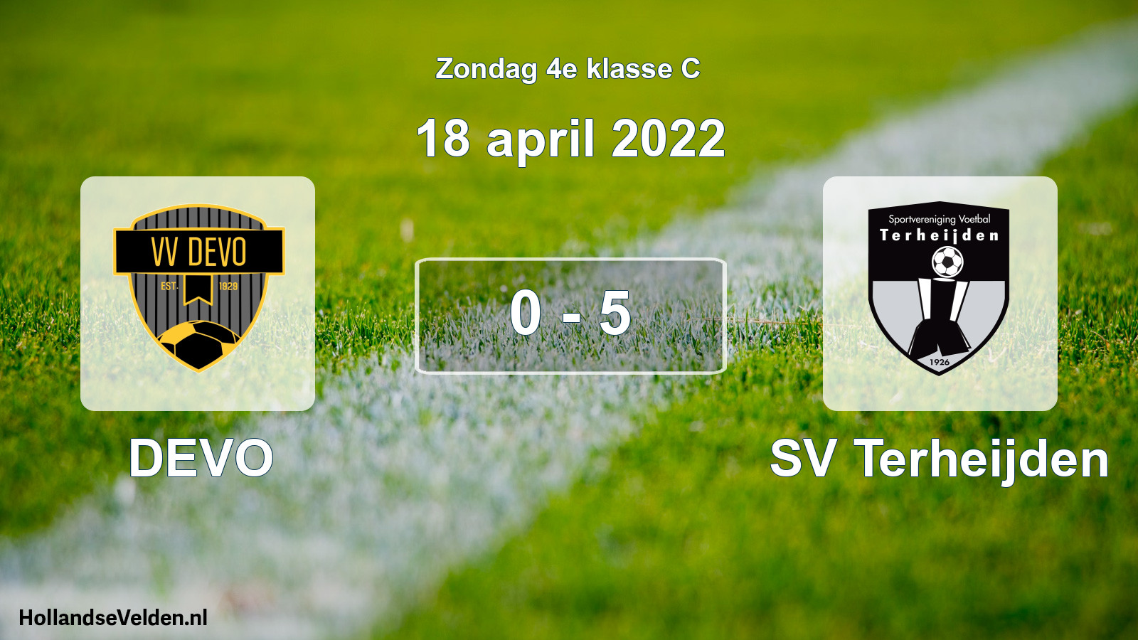Total number of matches played: DEVO - SV Terheijden 0 - 5 (18 April 2022)