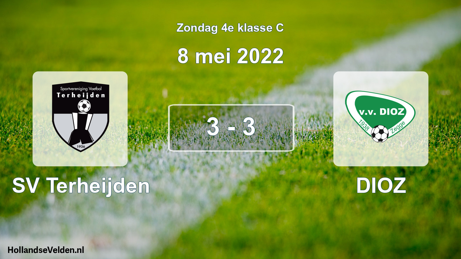 Total number of matches played: SV Terheijden - DIOZ 3 - 3 (8 May 2022)