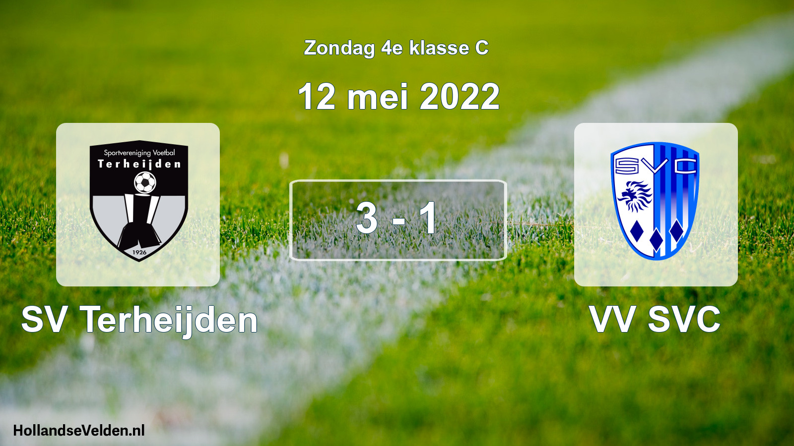 Total number of matches played: SV Terheijden - VV SVC 3 - 1 (12 May 2022)