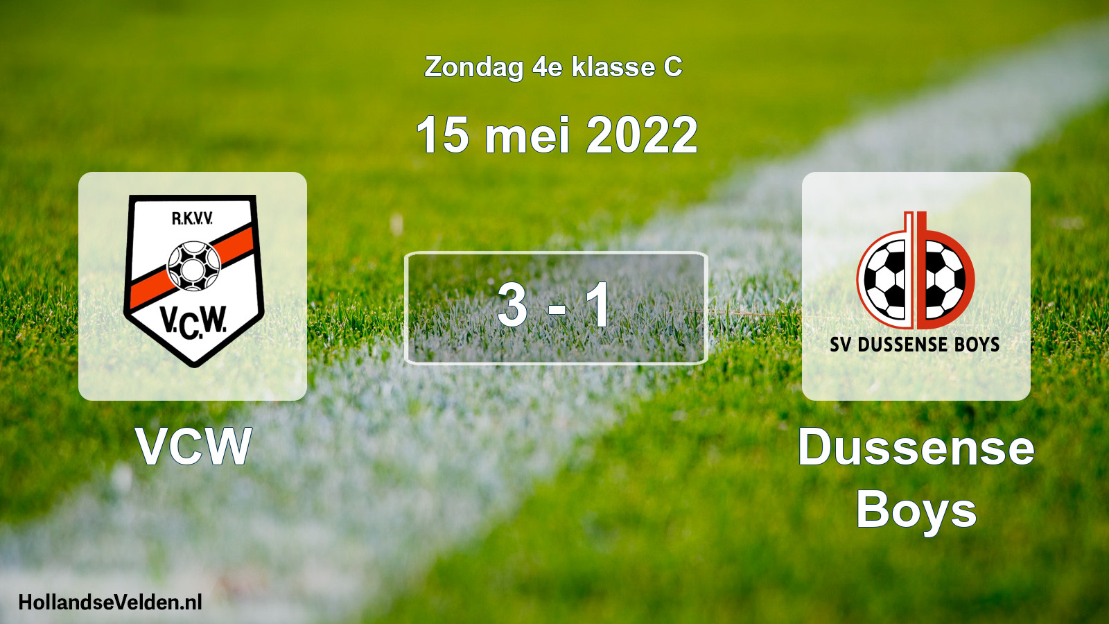 Total number of matches played: VCW - Dussense Boys 3 - 1 (15 May 2022)