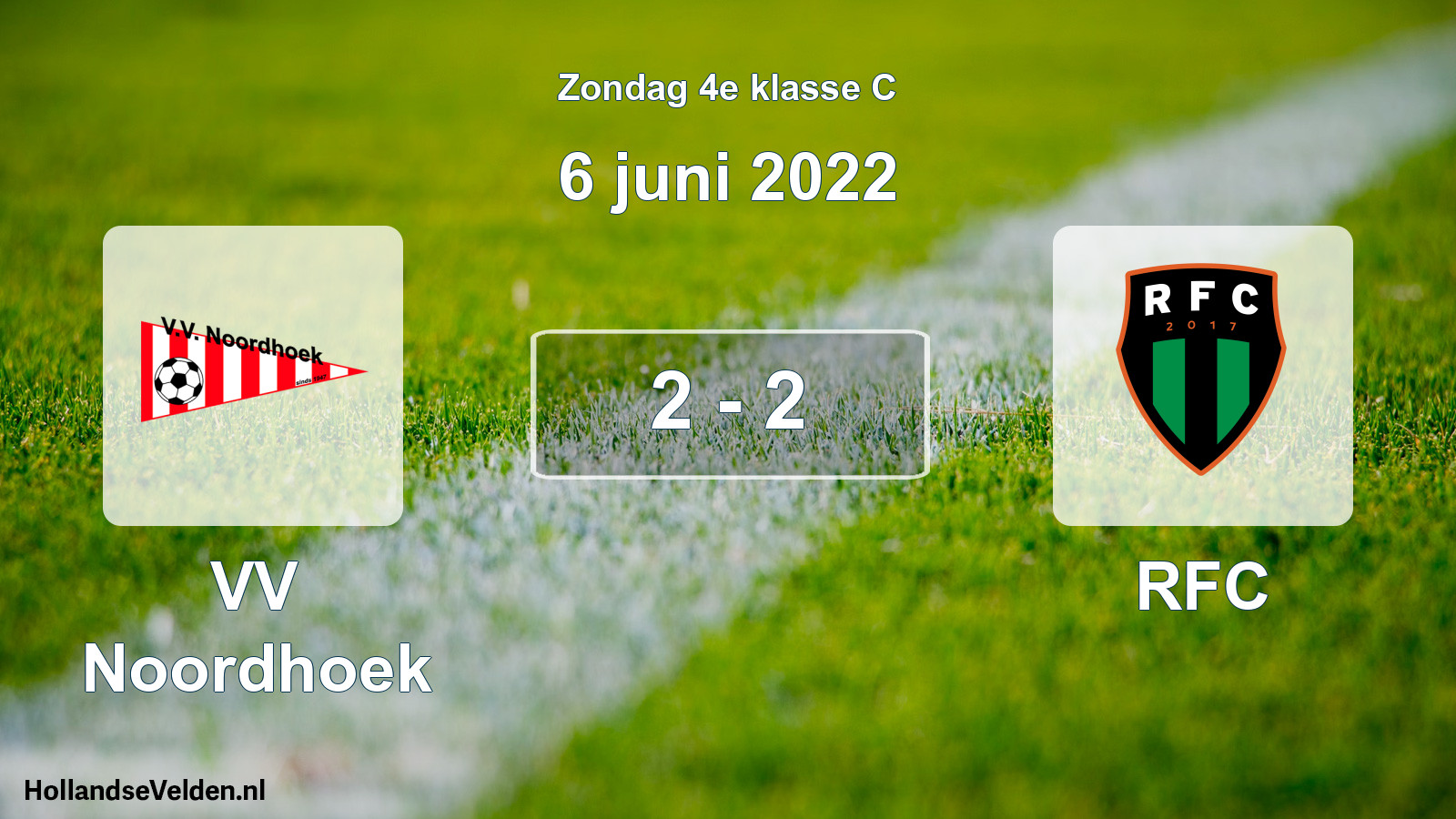 Total number of matches played: VV Noordhoek - RFC 2 - 2 (6 June 2022)