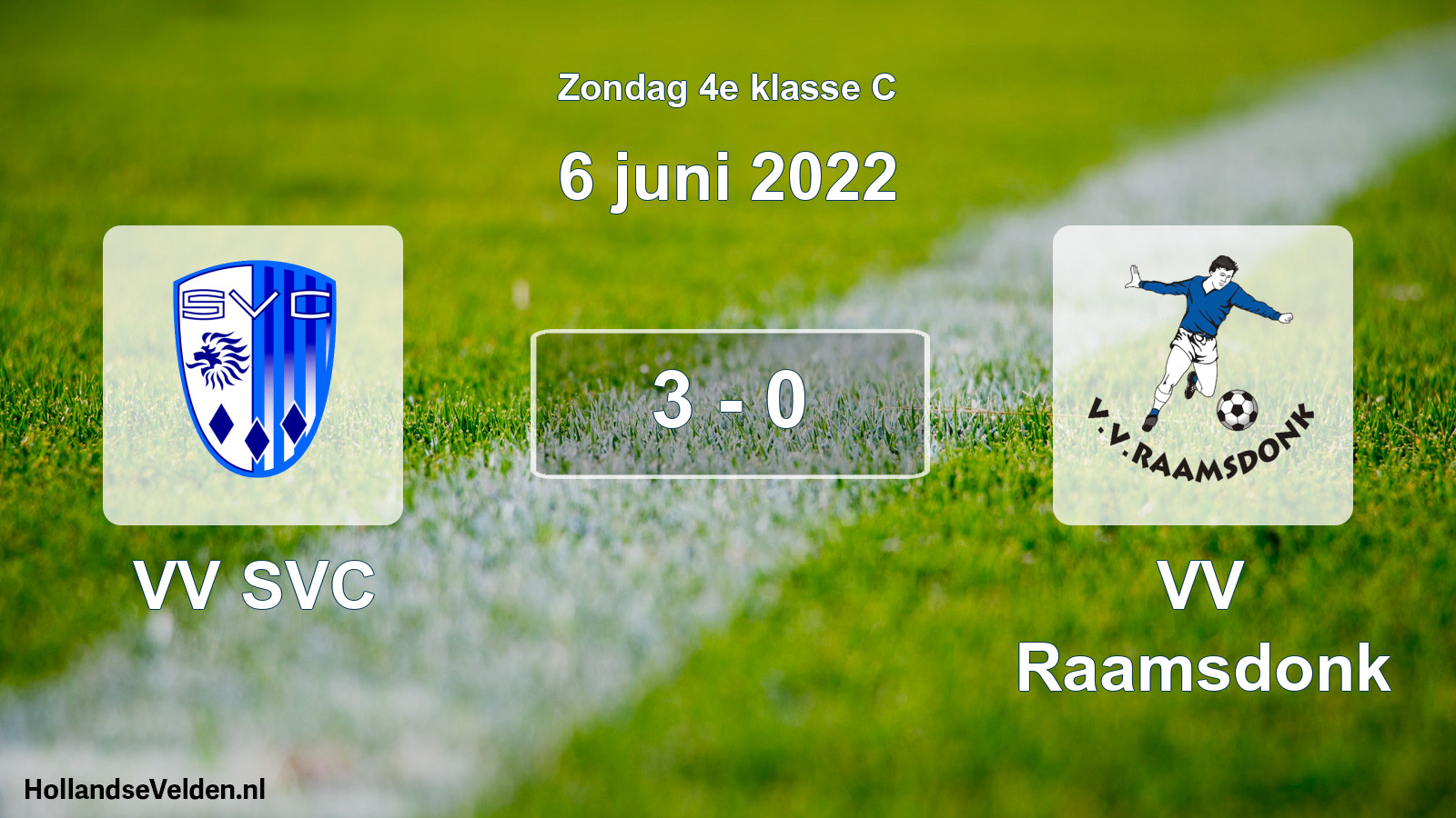 Total number of matches played: VV SVC - VV Raamsdonk 3 - 0 (6 June 2022)