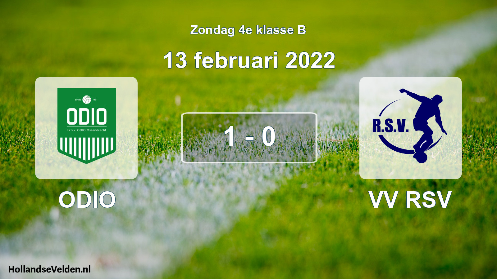 Total number of matches played: ODIO - VV RSV 1 - 0 (13 February 2022)