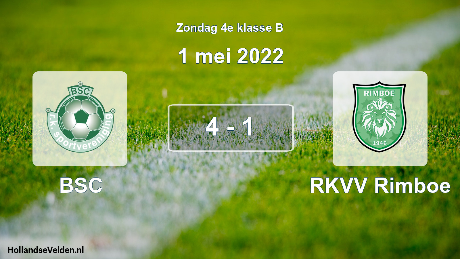 Total number of matches played: BSC - RKVV Rimboe 4 - 1 (1 May 2022)