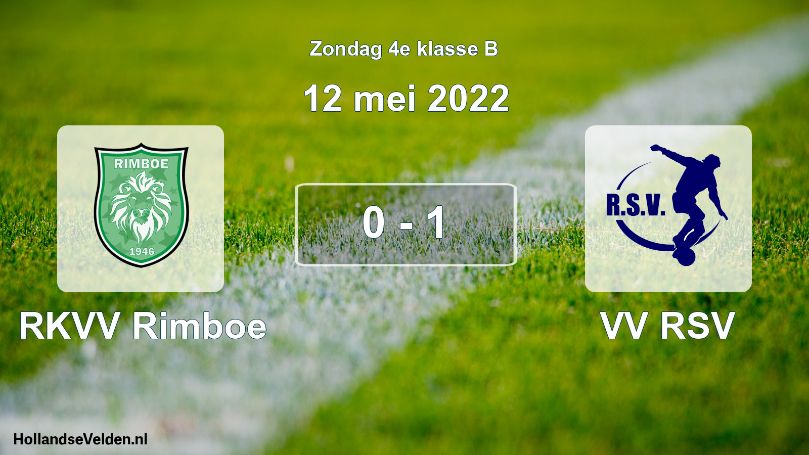 Total number of matches played: RKVV Rimboe - VV RSV 0 - 1 (12 May 2022)