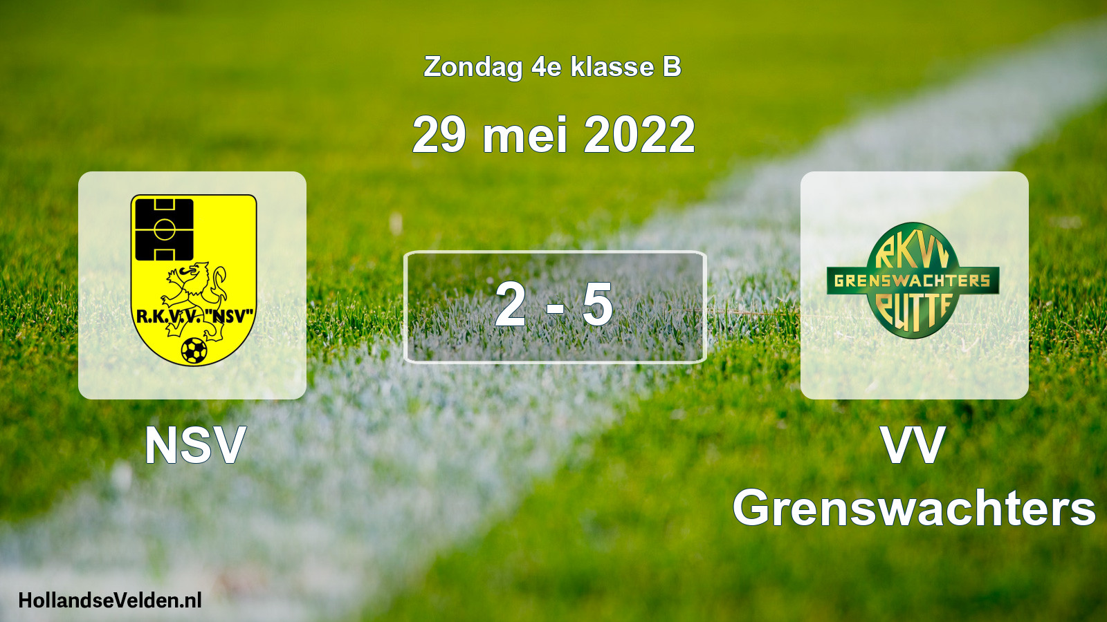 Total number of matches played: NSV - VV Grenswachters 2 - 5 (29 May 2022)