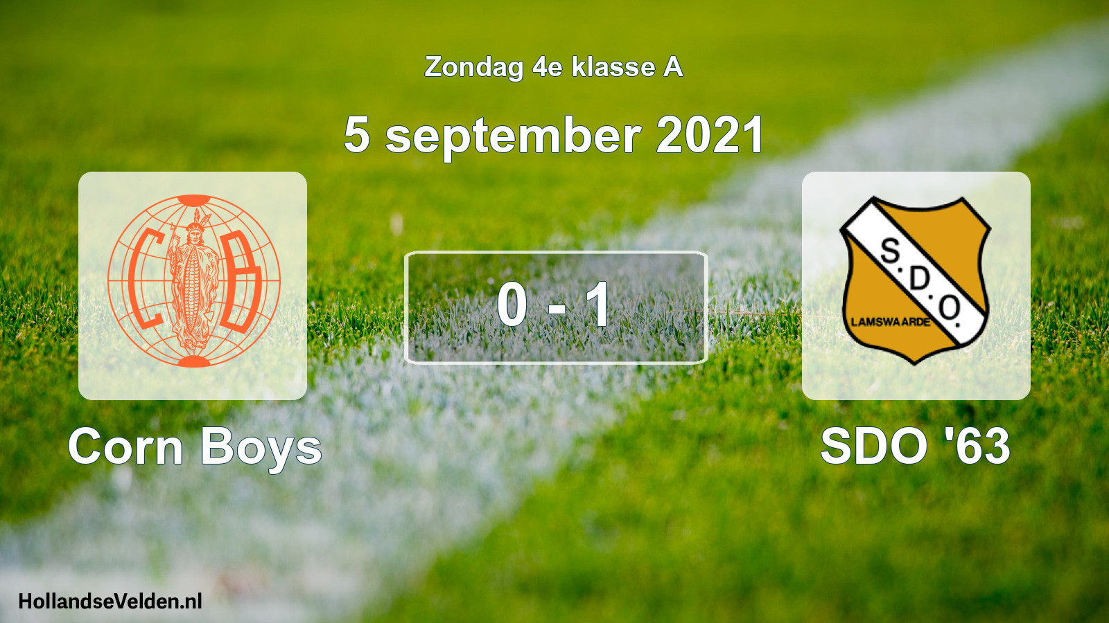 Total number of matches played: Corn Boys - SDO '63 0 - 1 (5 September 2021)