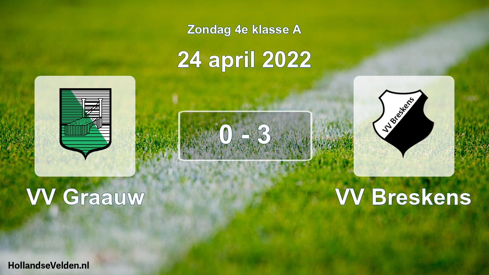Total number of matches played: VV Graauw - VV Breskens 0 - 3 (24 April 2022)
