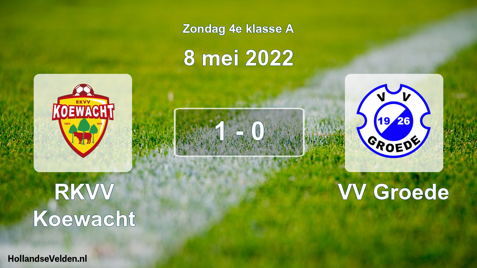 Total number of matches played: RKVV Koewacht - VV Groede 1 - 0 (8 May 2022)
