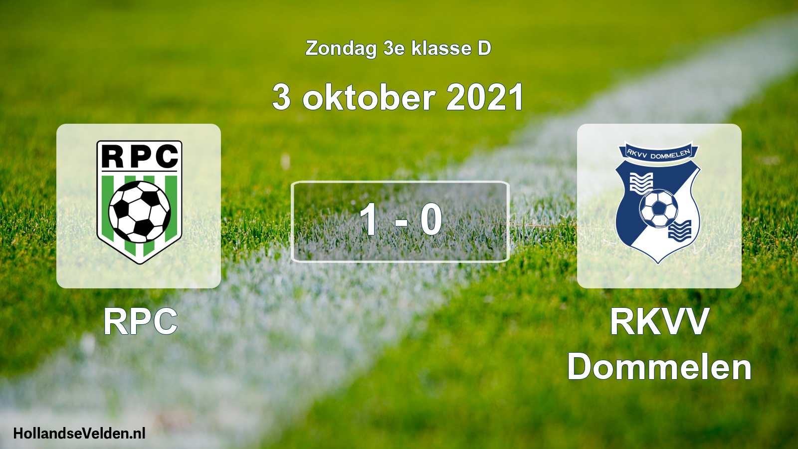Total number of matches played: RPC - RKVV Dommelen 1 - 0 (3 October 2021)