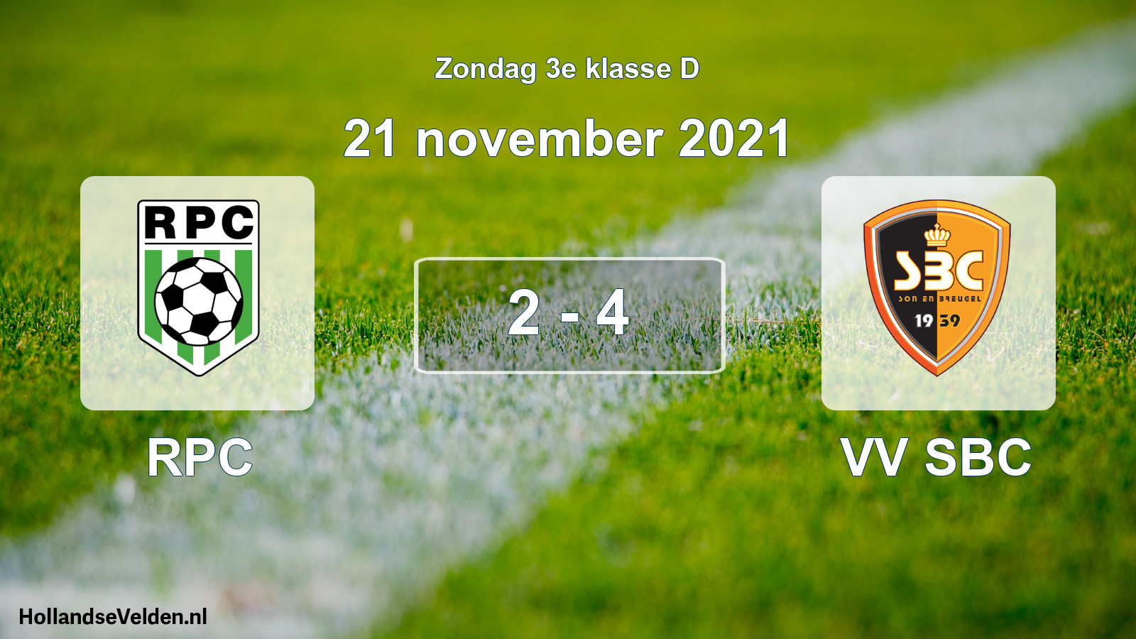 Total number of matches played: RPC - VV SBC 2 - 4 (21 November 2021)