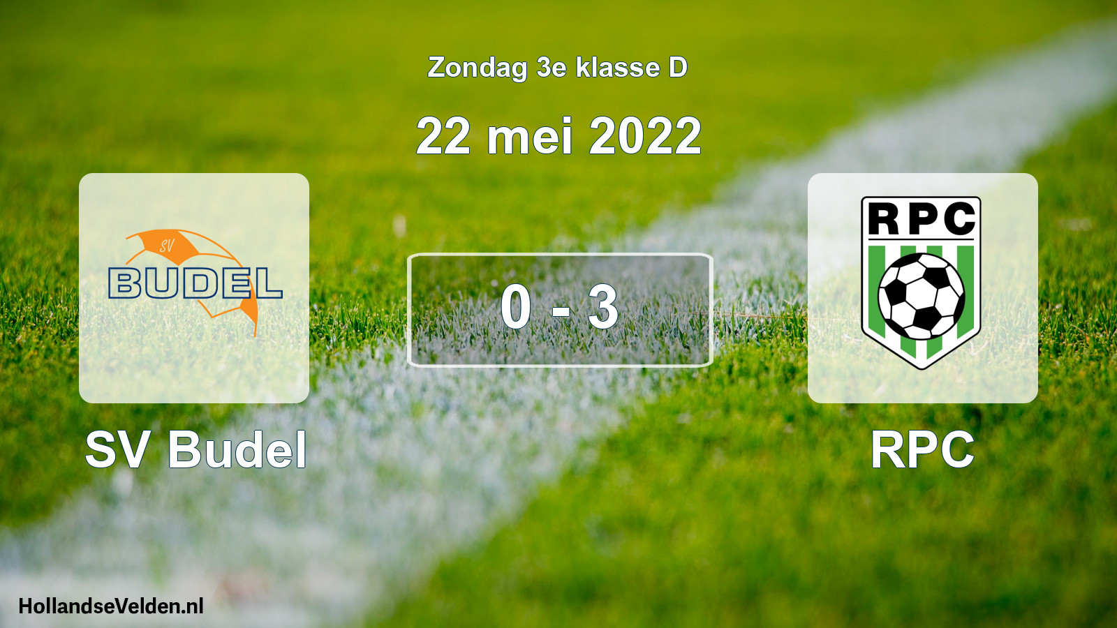 Total number of matches played: SV Budel - RPC 0 - 3 (22 May 2022)