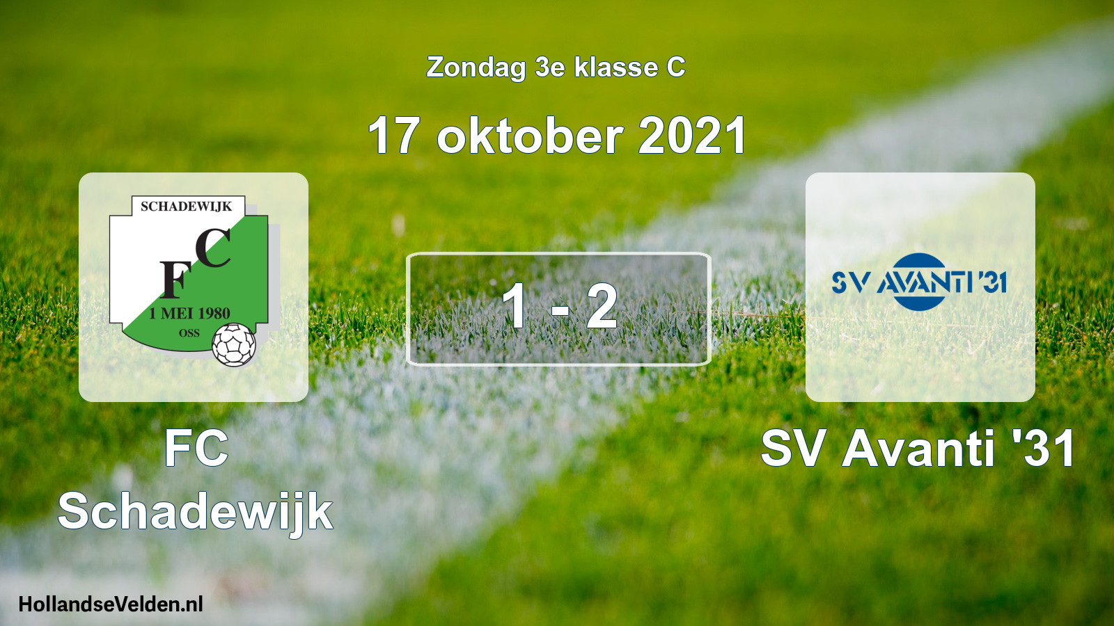 Total number of matches played: FC Schadewijk - SV Avanti '31 1 - 2 (17 October 2021)