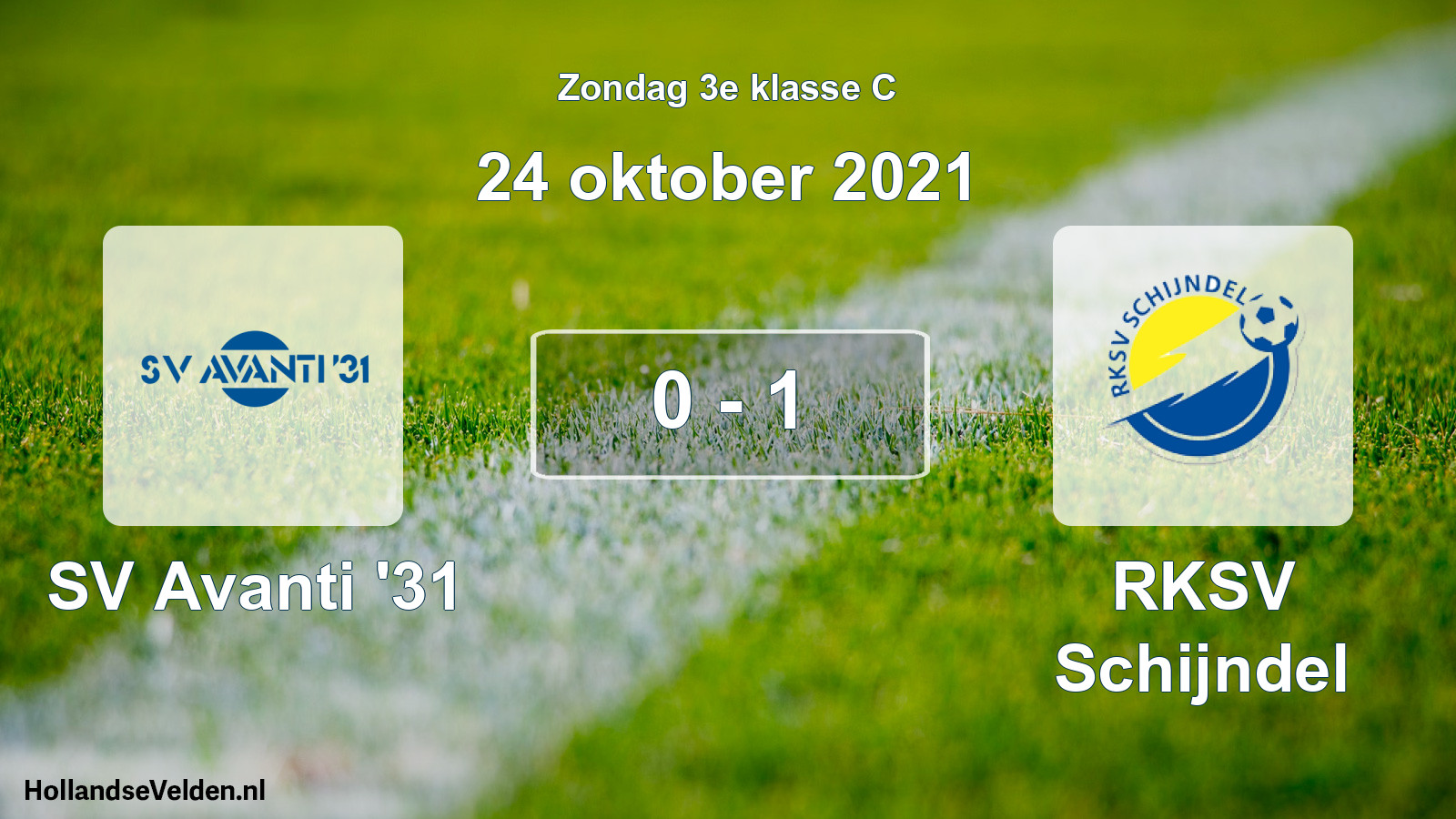 Total number of matches played: SV Avanti '31 - RKSV Schijndel 0 - 1 (24 October 2021)