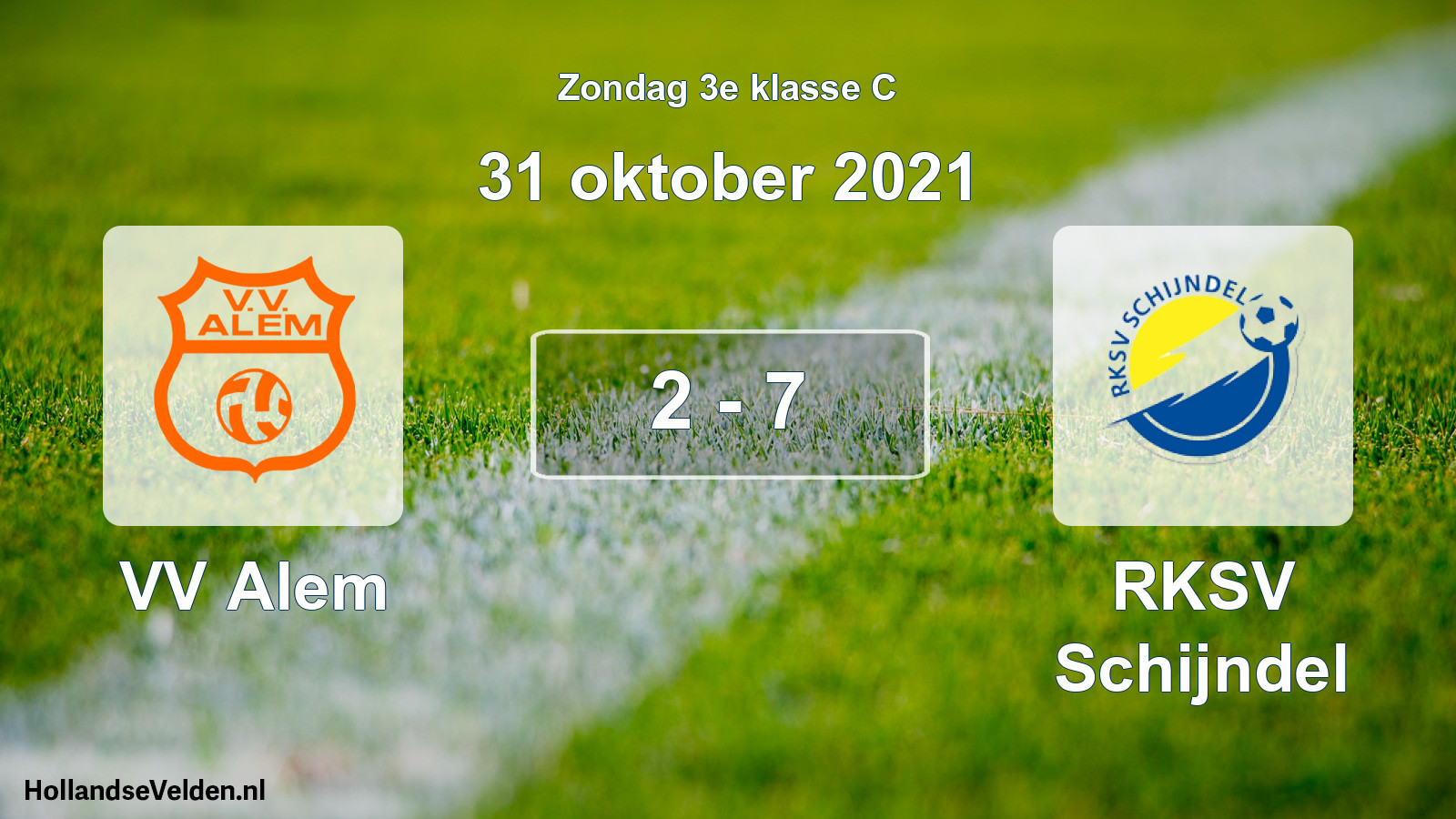 Total number of matches played: VV Alem - RKSV Schijndel 2 - 7 (31 October 2021)