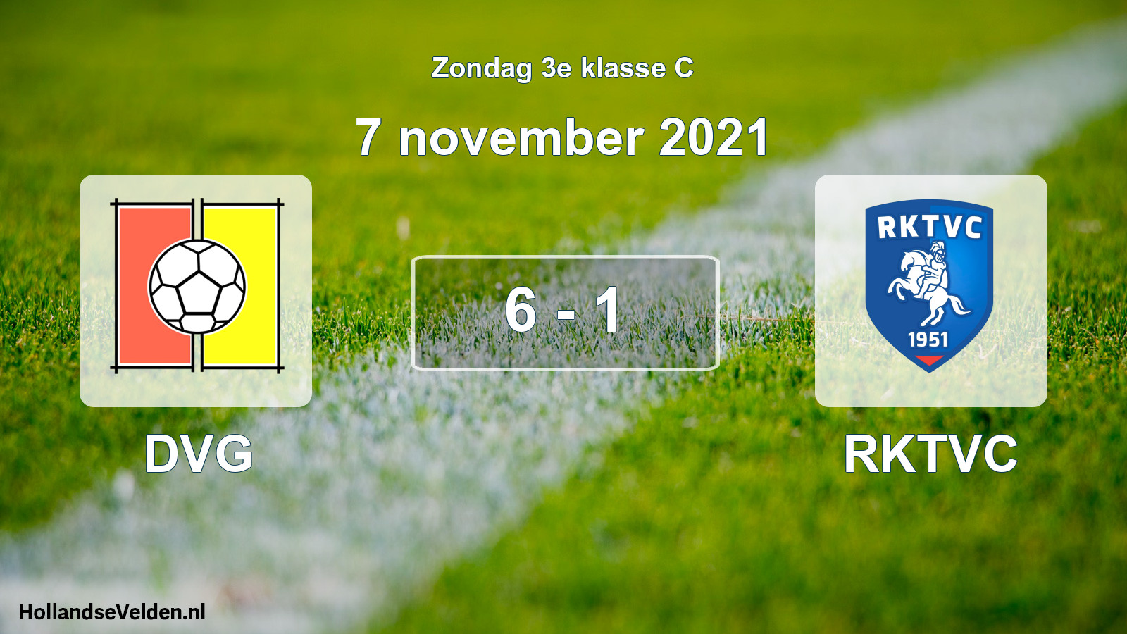 Total number of matches played: DVG - RKTVC 6 - 1 (7 November 2021)