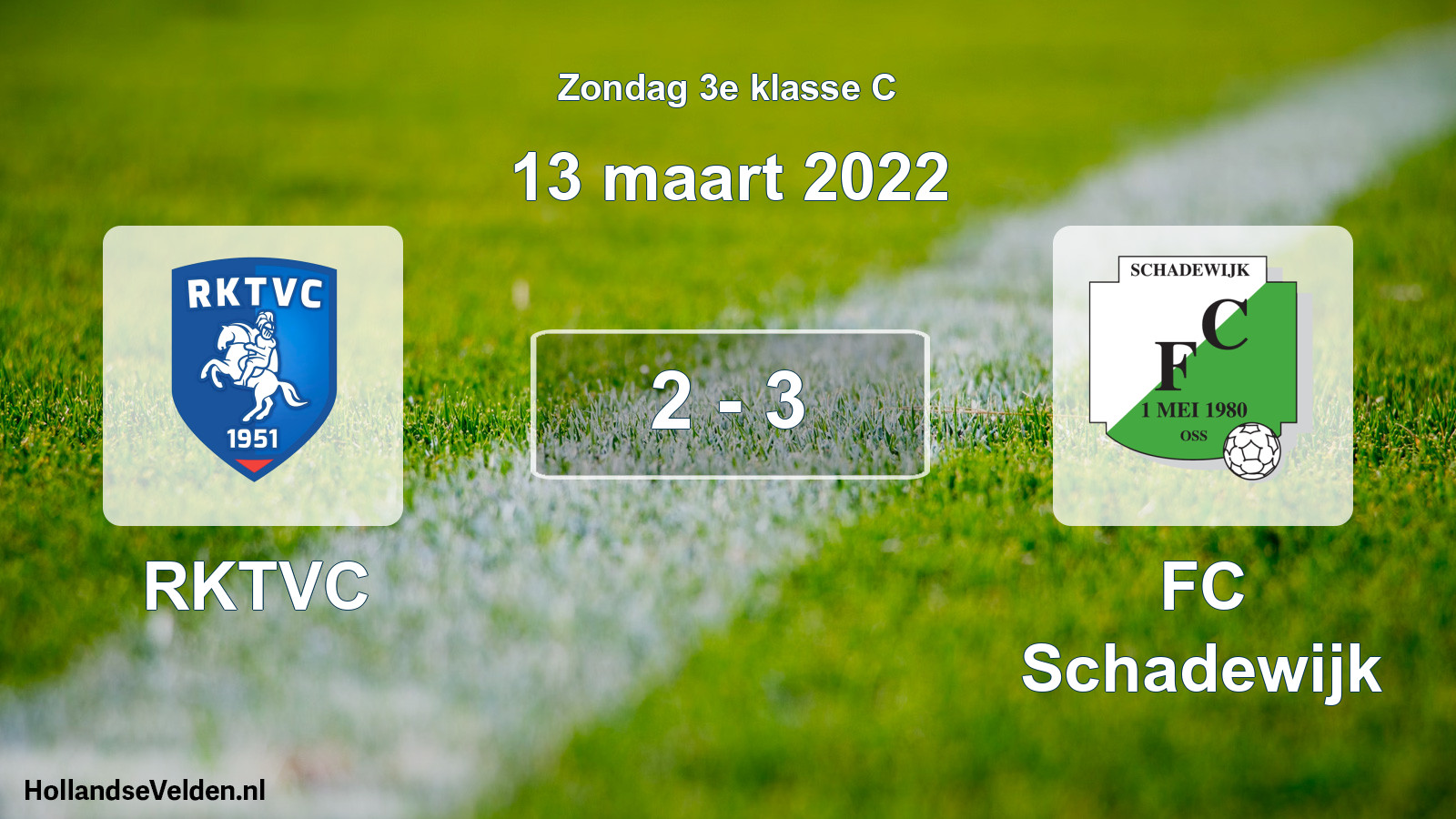 Total number of matches played: RKTVC - FC Schadewijk 2 - 3 (13 March 2022)