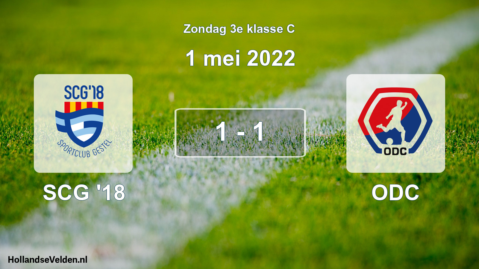 Total number of matches played: SCG '18 - ODC 1 - 1 (1 May 2022)