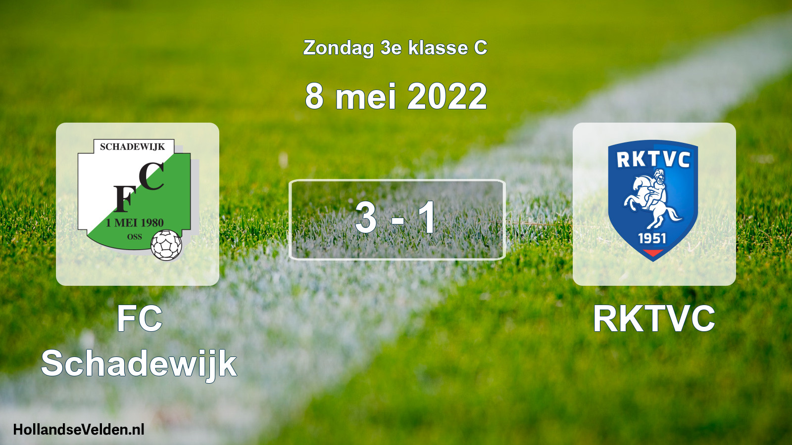 Total number of matches played: FC Schadewijk - RKTVC 3 - 1 (8 May 2022)