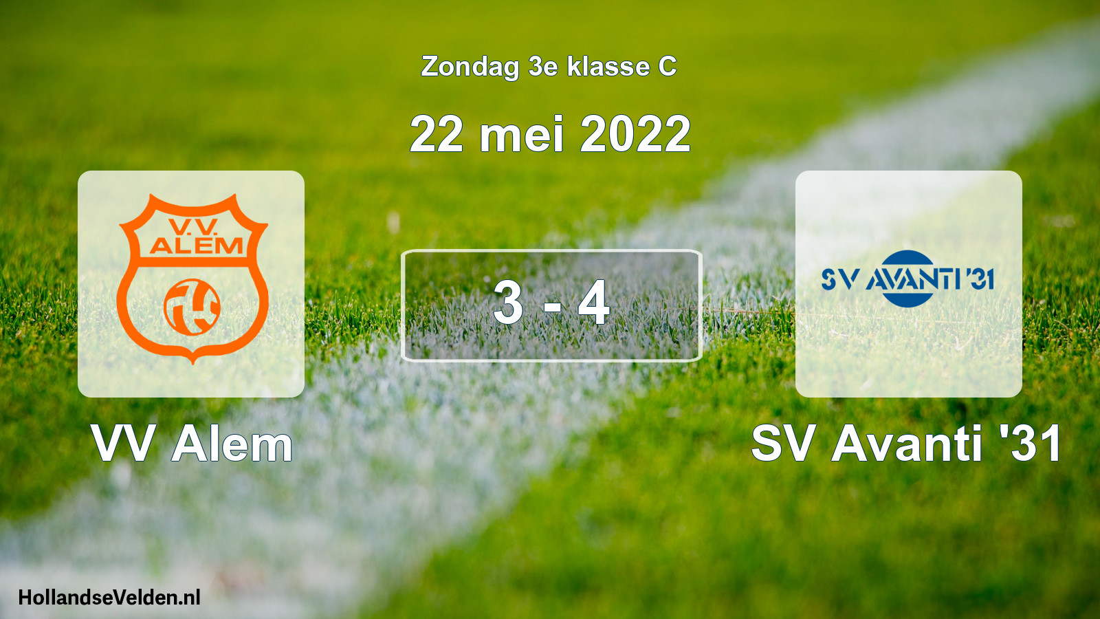 Total number of matches played: VV Alem - SV Avanti '31 3 - 4 (22 May 2022)