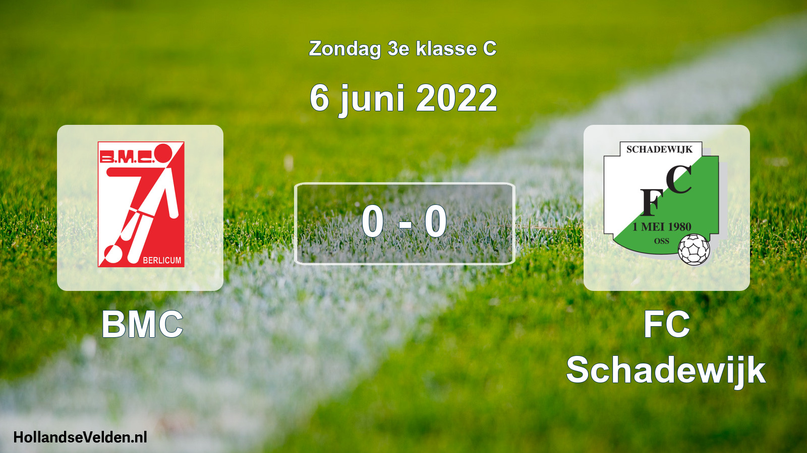Total number of matches played: BMC - FC Schadewijk 0 - 0 (6 June 2022)
