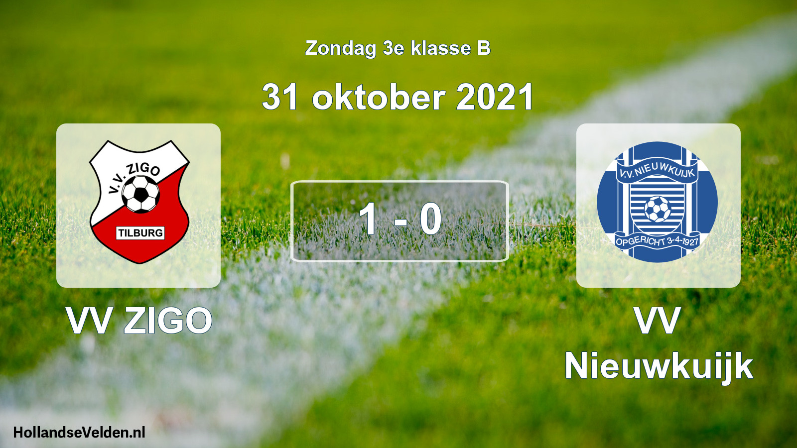 Total number of matches played: VV ZIGO - VV Nieuwkuijk 1 - 0 (31 October 2021)