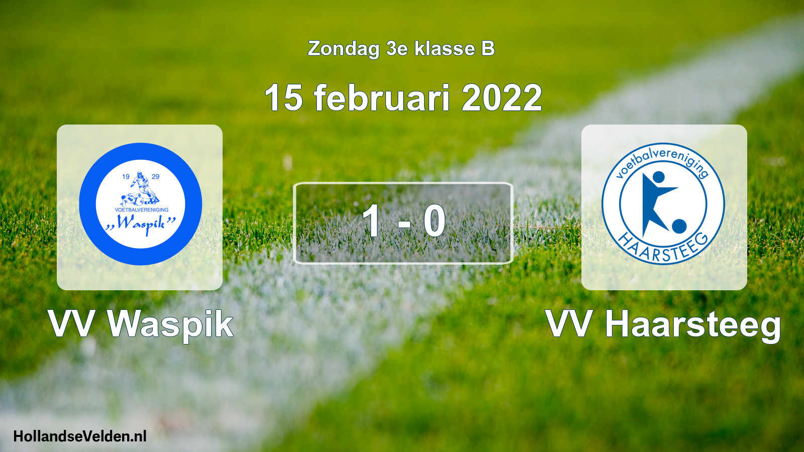 Total number of matches played: VV Waspik - VV Haarsteeg 1 - 0 (15 February 2022)