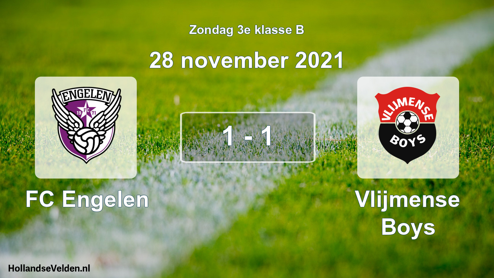 Total number of matches played: FC Engelen - Vlijmense Boys 1 - 1 (28 November 2021)