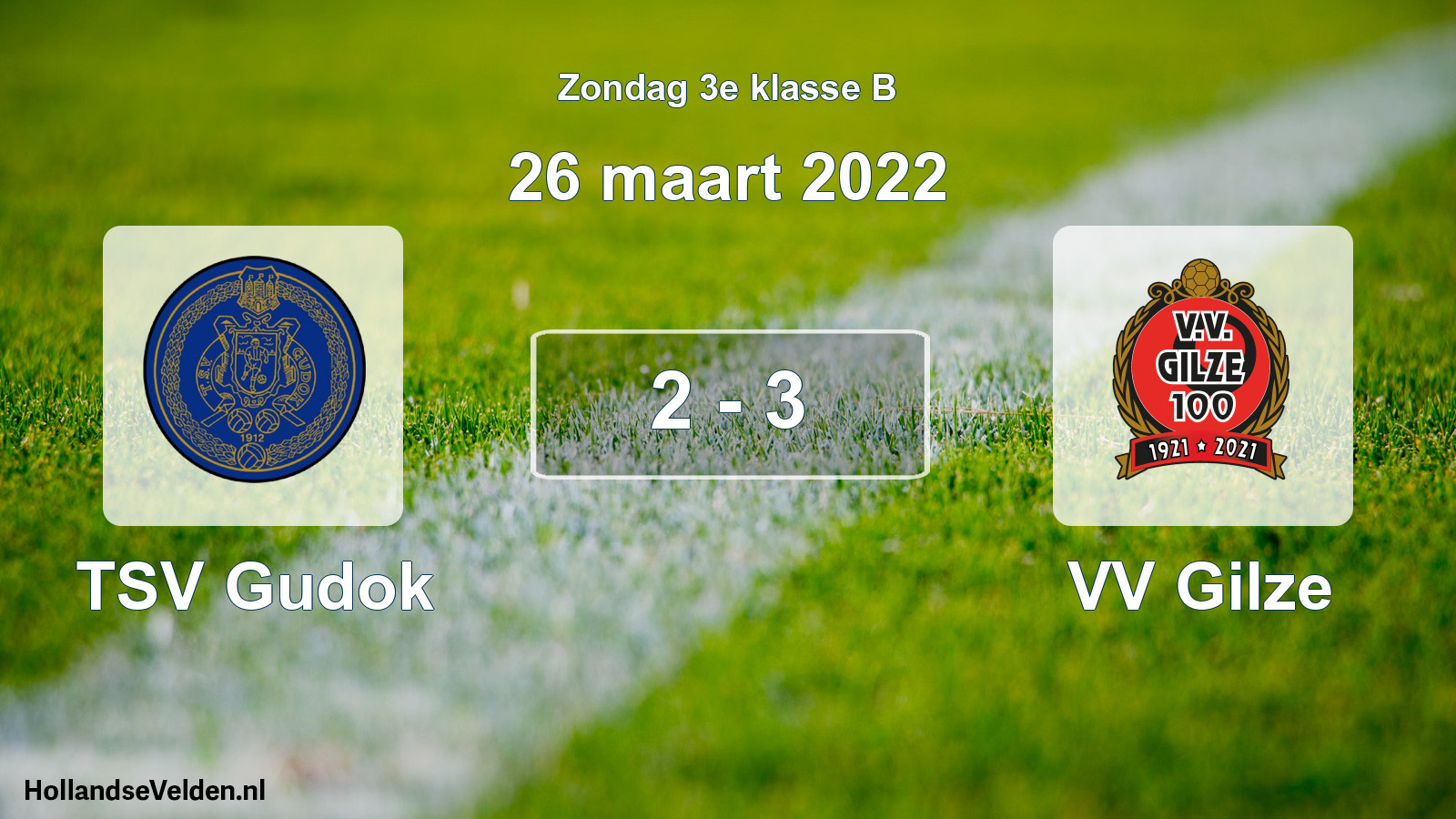 Total number of matches played: TSV Gudok - VV Gilze 2 - 3 (26 March 2022)