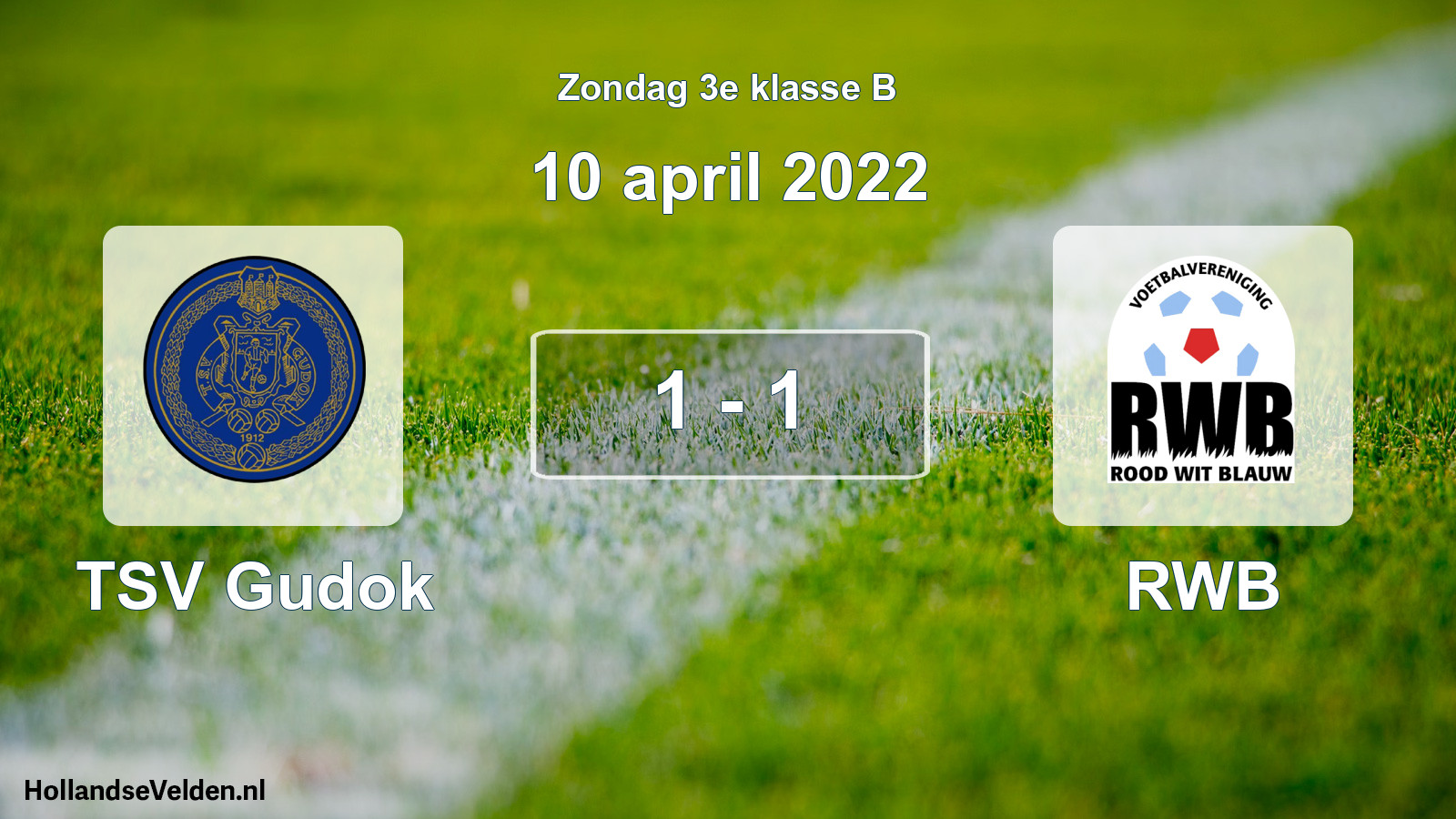 Total number of matches played: TSV Gudok - RWB 1 - 1 (10 April 2022)