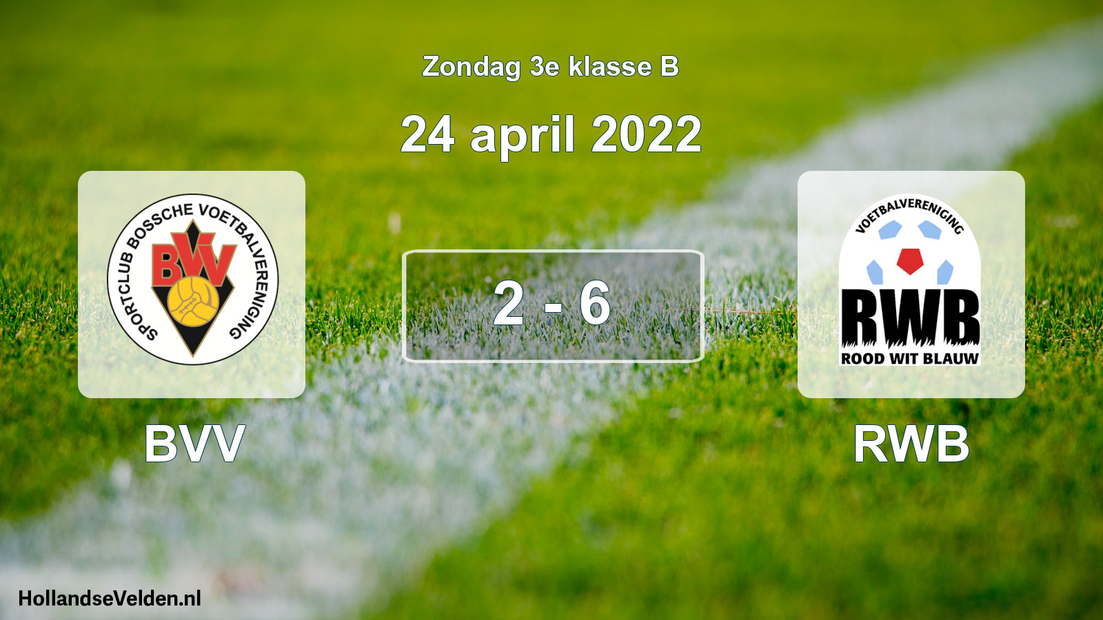 Total number of matches played: BVV - RWB 2 - 6 (24 April 2022)