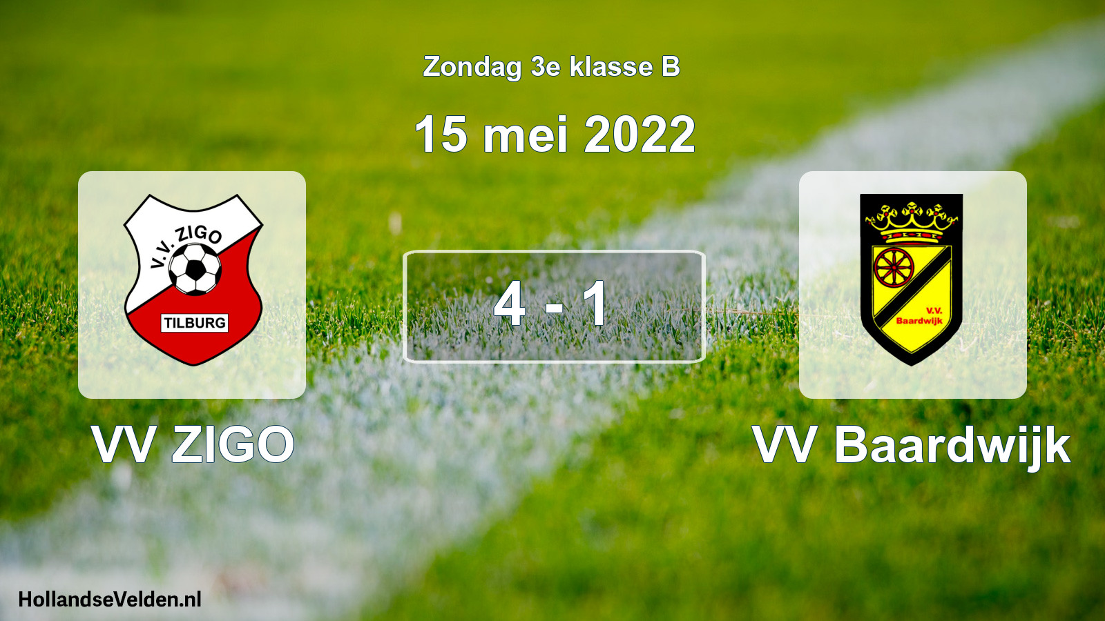 Total number of matches played: VV ZIGO - VV Baardwijk 4 - 1 (15 May 2022)
