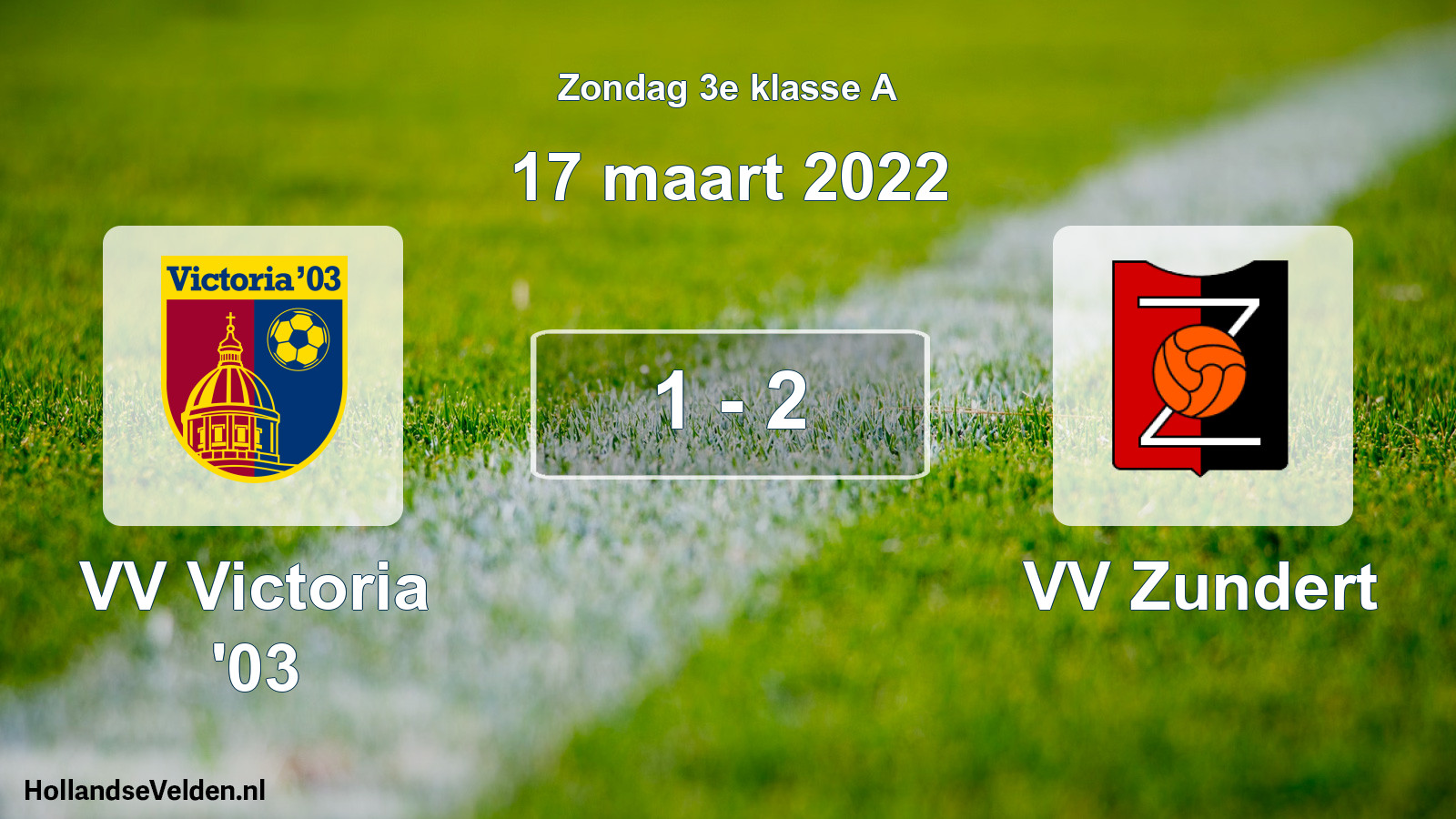 Total number of matches played: VV Victoria '03 - VV Zundert 1 - 2 (17 March 2022)