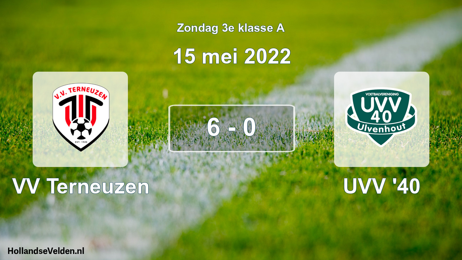 Total number of matches played: VV Terneuzen - UVV '40 6 - 0 (15 May 2022)