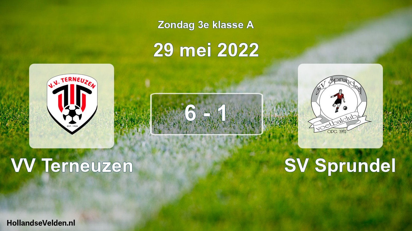 Total number of matches played: VV Terneuzen - SV Sprundel 6 - 1 (29 May 2022)